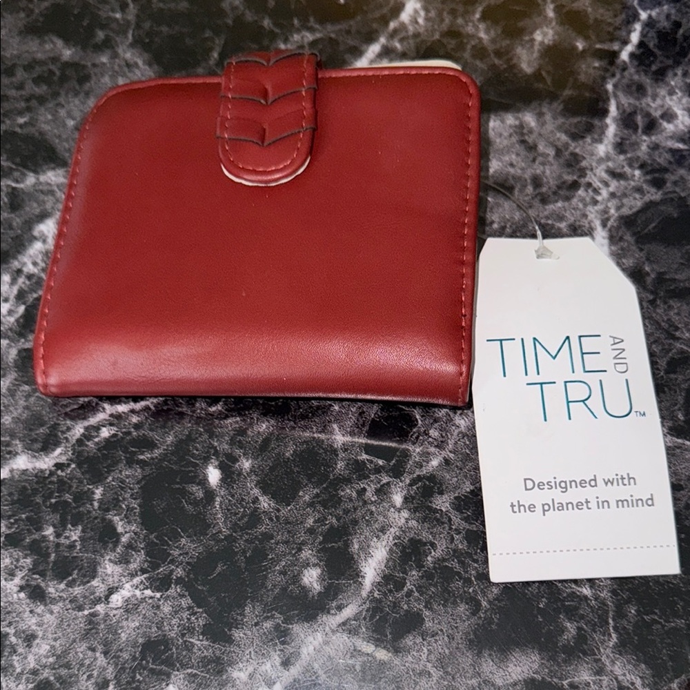 Time and Tru Burgundy Wallet